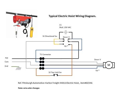 wiring diagram for a hoist 